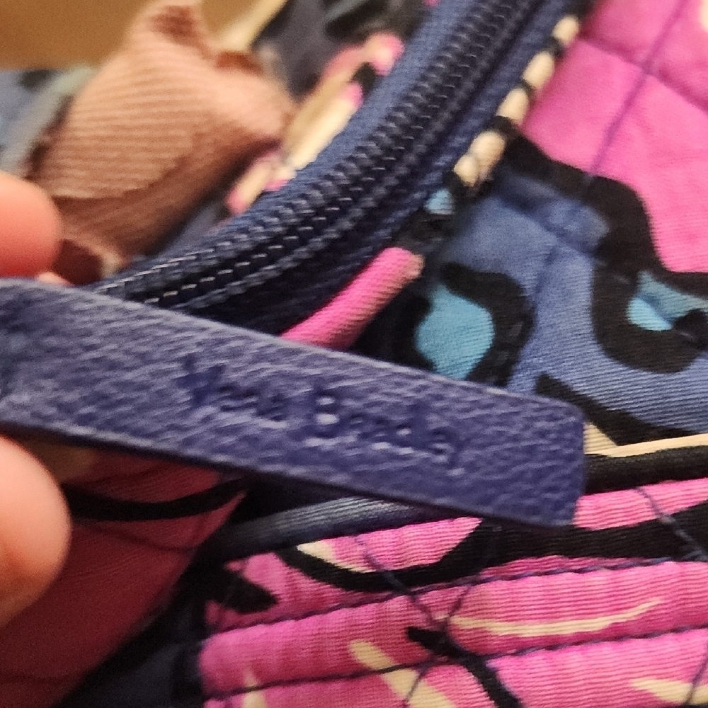 Vera Bradley Floral Crossbody Bag - Blue, Pink, Yellow - Picture 5 of 12
